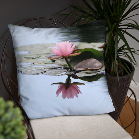 Waterlily Decorative Throw Pillow - april bern photography