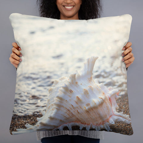 Seashell Throw Pillow - april bern photography
