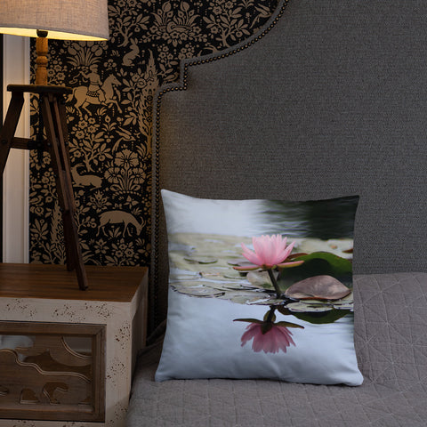 Waterlily Decorative Throw Pillow - april bern photography