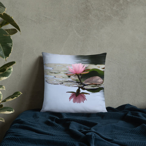 Waterlily Decorative Throw Pillow - april bern photography