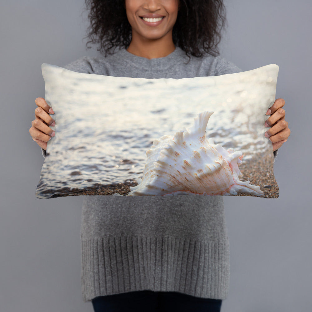 Seashell Throw Pillow - april bern photography
