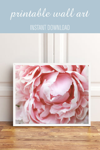 Pink Peony Printable Wall Art - april bern photography