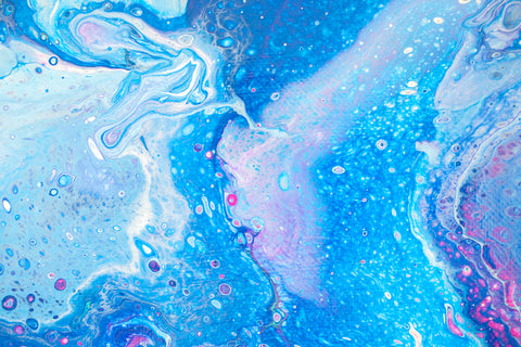 Milky Way Galaxy Abstract Art - 8x10 Acrylic Painting - april bern art & photography