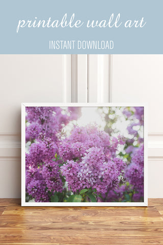 Instant Download - Spring Lilac Printable Art - april bern art & photography