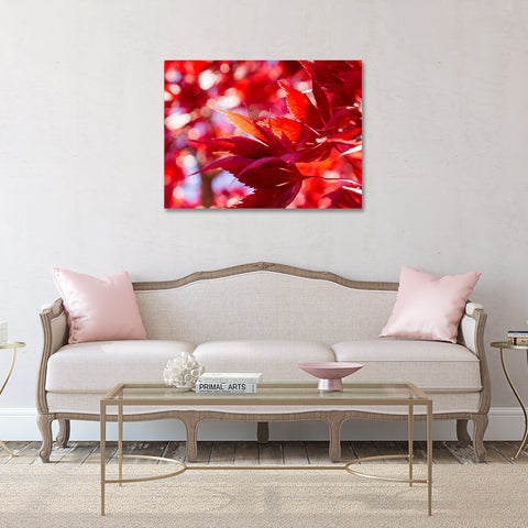 Red Leaves Canvas Art, Gallery Wrapped Canvas