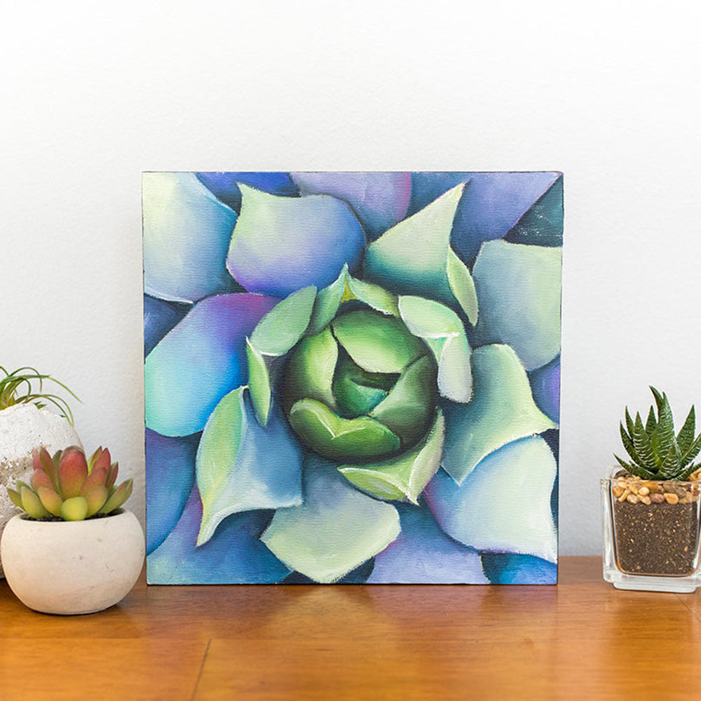 Technicolor Agave Painting