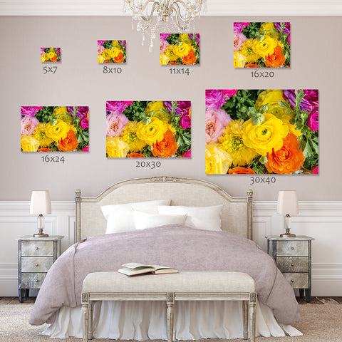 Ranunculus Gallery Wrapped Canvas, Floral Modern Home Decor - april bern art & photography