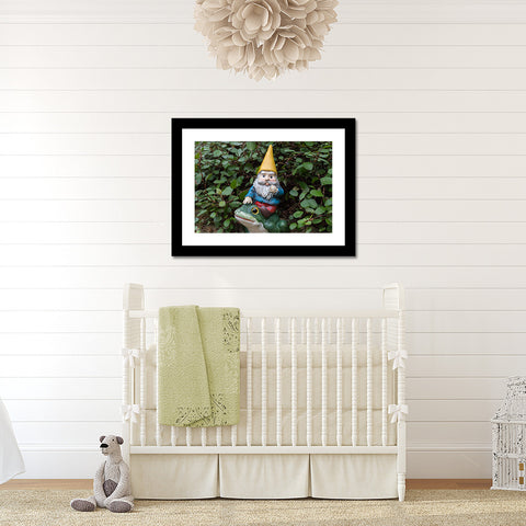 Whimsical Art - Garden Gnome Fine Art Print - april bern art & photography
