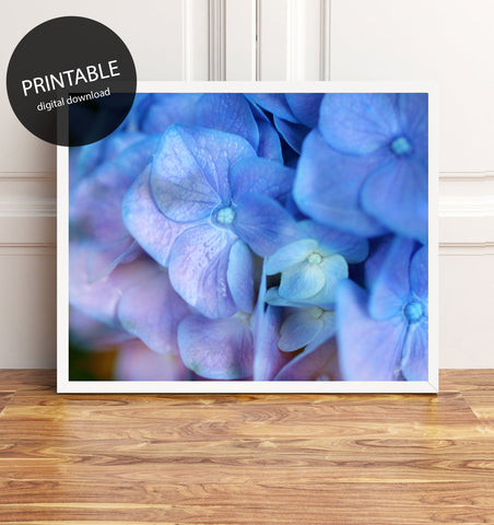 Purple Hyrangea Printable Wall Art - april bern photography
