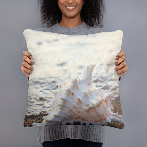 Seashell Throw Pillow - april bern photography