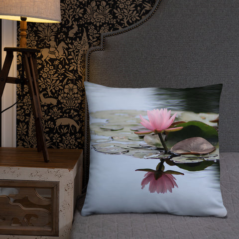 Waterlily Decorative Throw Pillow - april bern photography