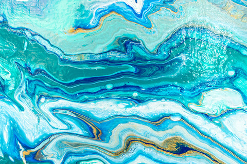 Abstract Ocean Painting - Blue Abstract Art - april bern art & photography